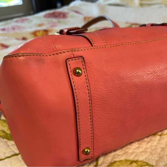 Dooney & Bourke Pink Leather Tote Bag - Picture 6 of 14